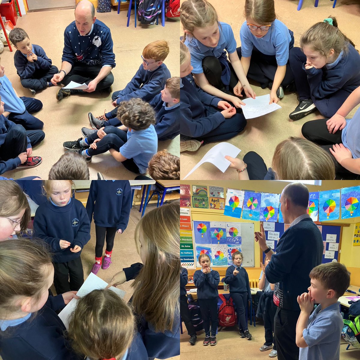scoilbhrideNS's tweet photo. Thank you  @musgencavmon for  a great fun-filled session of music &amp; creativity this week!🎶🎤We can’t wait for next week!! Well done everyone🌟🌟#growinginconfidence #learning #disciplinaryliteracy #fun https://t.co/rLTwGMlGp6