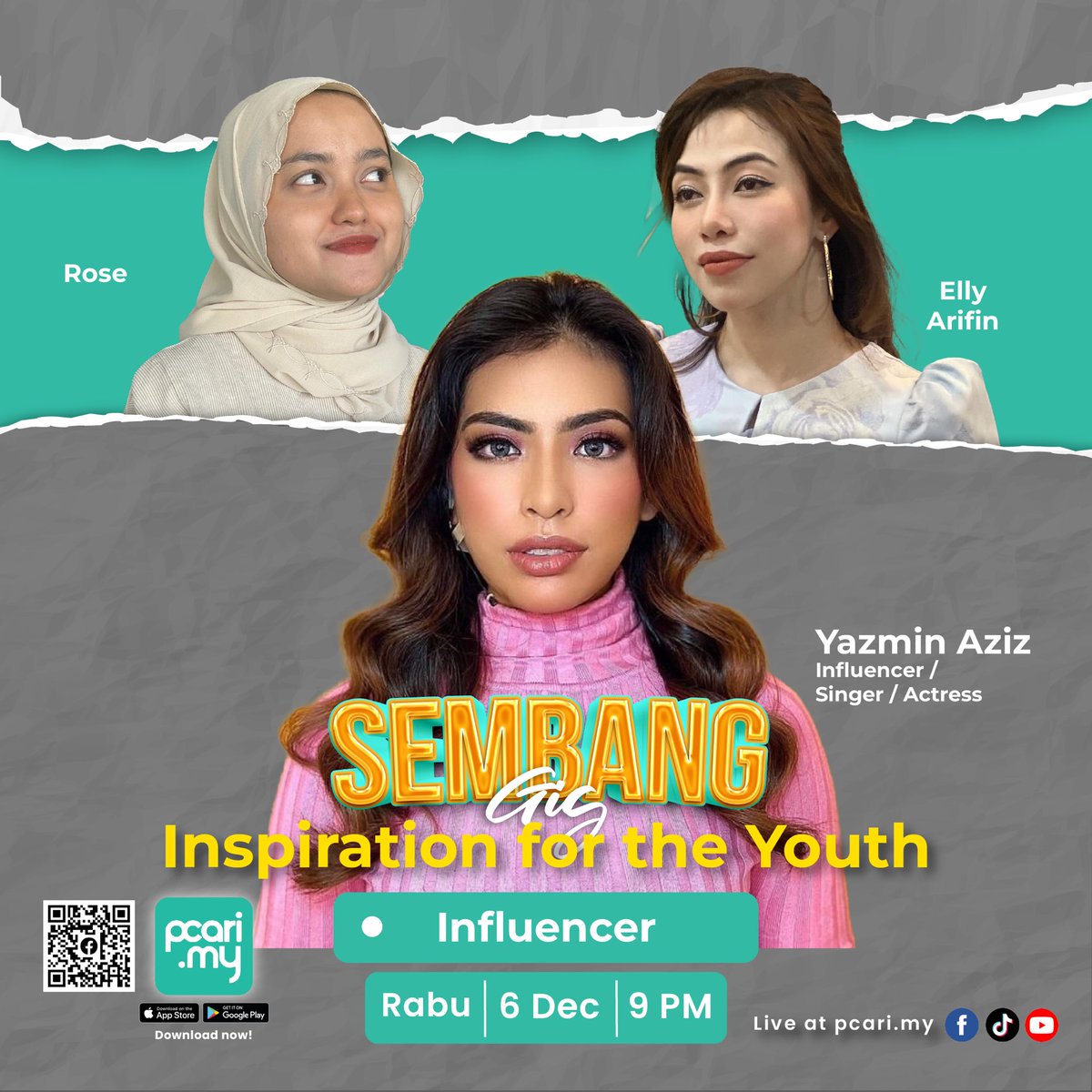 pcarimy's tweet photo. What's up guys! Guest malam ni bukan je cantik, suara pon terbaik. So jangan lupa jam 9 malam ni, kita dengar topik hangat apa yang akan dibincangkan kayh!

#pcarimy #pcarigig #ekonomigig #gigkomuniti #sembanggig #freelancer #parttime https://t.co/oIE8tcRkKU