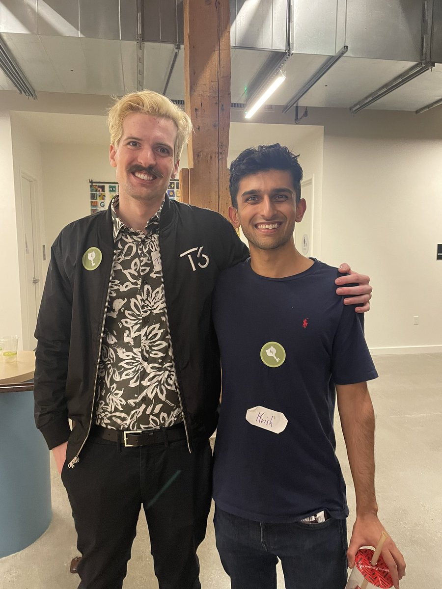 Met <a href="/t3dotgg/">Theo</a> today thanks for <a href="/charmcli/">Charm</a> for putting it on!