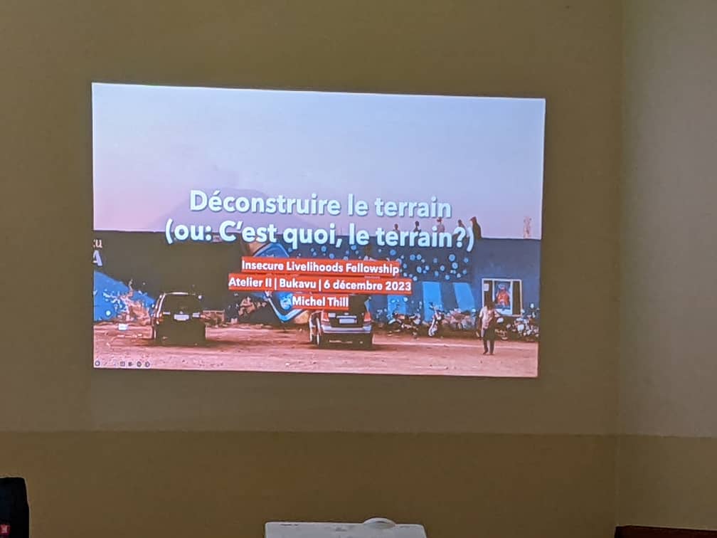 Le deuxième jour du séminaire #ILF, c'est quoi le terrain? Par @MichelThil