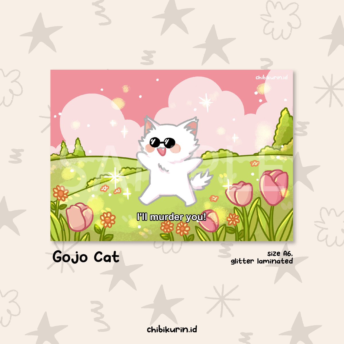 chibikurin_id's tweet photo. ★ANIME CHIBI ART PRINT★
•material : art paper 310gr + giltter laminated
•size : A6 : 10.5 cm x 14.8 cm
•comes with freebies 

💰17k / pcs

#jujutsukaisen #jjk #artprint #gojocat #satosugu #pochita #csm #chainsawman #animeartprint https://t.co/nm5Sy6mW9a