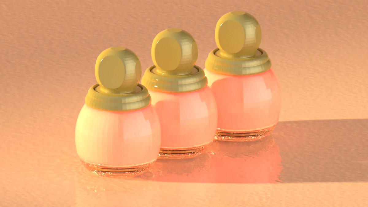 Modycreates's tweet image. تدريب على اضاءة المنتج وانعكاس الضوء على الاجسام والارضية، المودل هو قارورة زجاجية لطلاء الأظافر حملته من فريبيك، الارضية خليتها لامعة gloss عشان تعكس الاجسام 
#keyshot