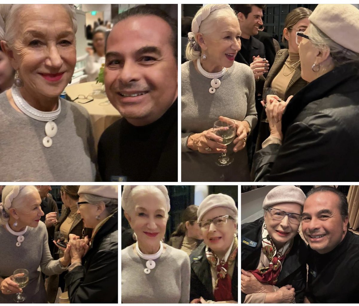 HELLO HELEN MIRREN! Mom and I had an amazing time tonight chatting with The Queen herself at tonight’s awards screening of her new film #Golda ! My mind is officially blown! 🤯 #helenmirren #AwardsSeason #academyawardwinner #thequeen #museumoftolerance #tonymiros #gildamiros