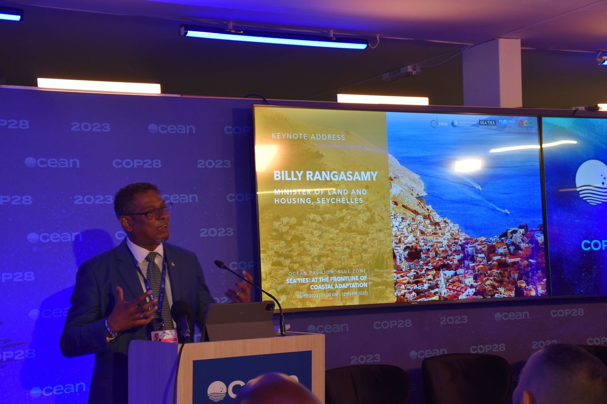 [#COP28] As #SIDS, Seychelles closely depend on its coasts & #SLR ...