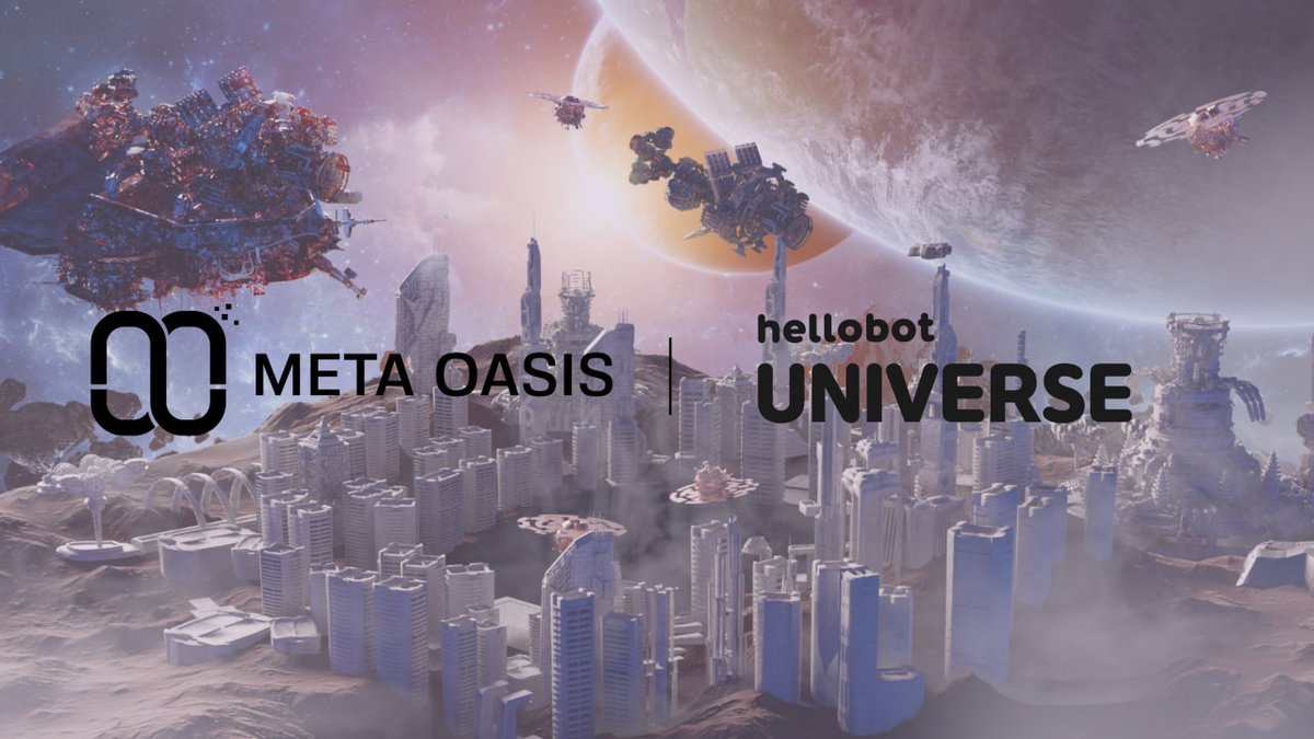 🤝Official Partnership Event🤝

🎁 5,000 $AIM  ( 50 $AIM X 100 Winners) 

1. Follow
<a href="/MetaOasisVR/">MetaOasisVR l $AIM🔺</a>
<a href="/hellobot_NFT/">Hellobot Universe Official🪞</a>

2. Like + RT +3 Tag 

3. Join  Discord
🔗 Discord.gg/MetaOasisVR

4. Join our Competition
🔗 giv.gg/meoaxhellobot

⏰ ~ 12/013 22.00 KST

#NFTGiveaway  #NFTs