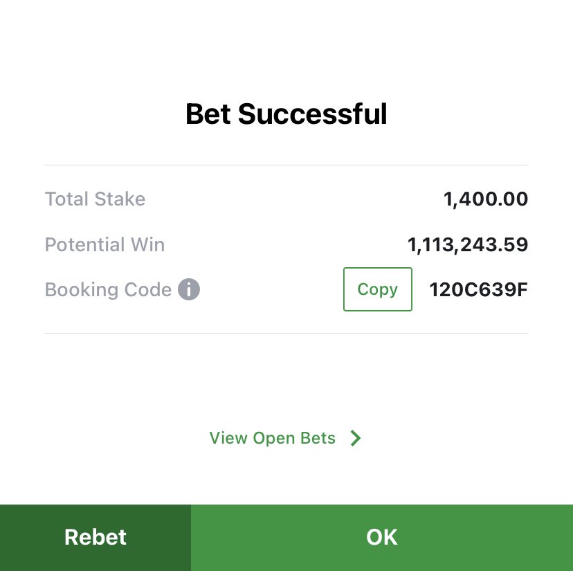 Don’t play it o 🏆 Retweet!!! 506 Odds 

10 Odds edits 👉🏾 t.me/imopunter