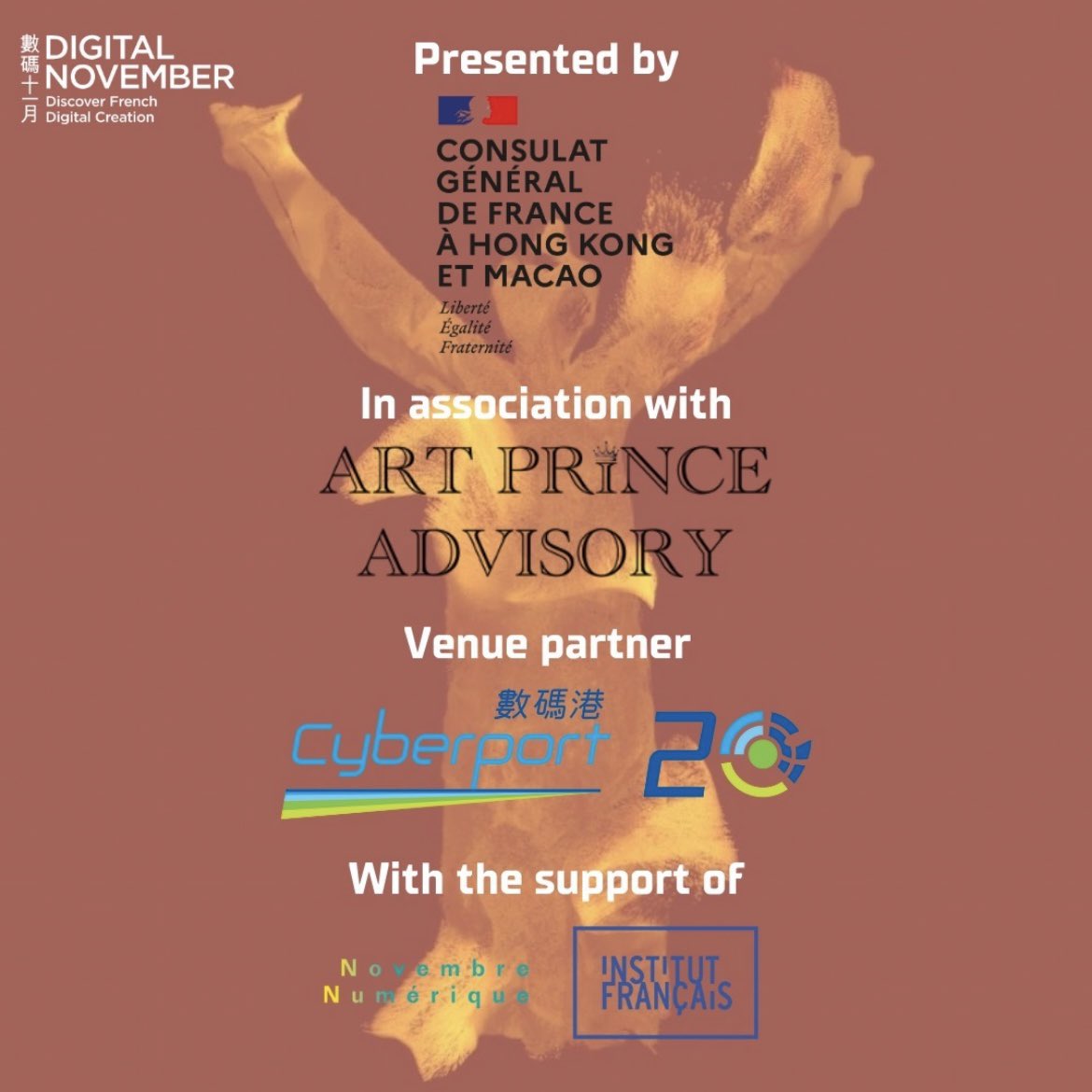It is an honor to be invited by the Consulate General of France in Hong Kong and Macau with the support of the French Institute for the 7th edition of Digital November at Cyberport for this year theme, Fashion and Tech. 

#hongkong #DigitalArtist #fashion #tech