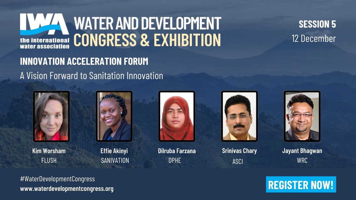 🎙️Meet <a href="/Sanivation/">Sanivation</a>'s Project Development Lead, Effie Akinyi, representing on Monday at 4-5PM on a panel discussing the "Role of Innovation in Achieving SDG 6.2." Learn how innovations contribute to achieving sanitation goals at IWA2023 Kigali!
🤝Don't miss this chance to connect!