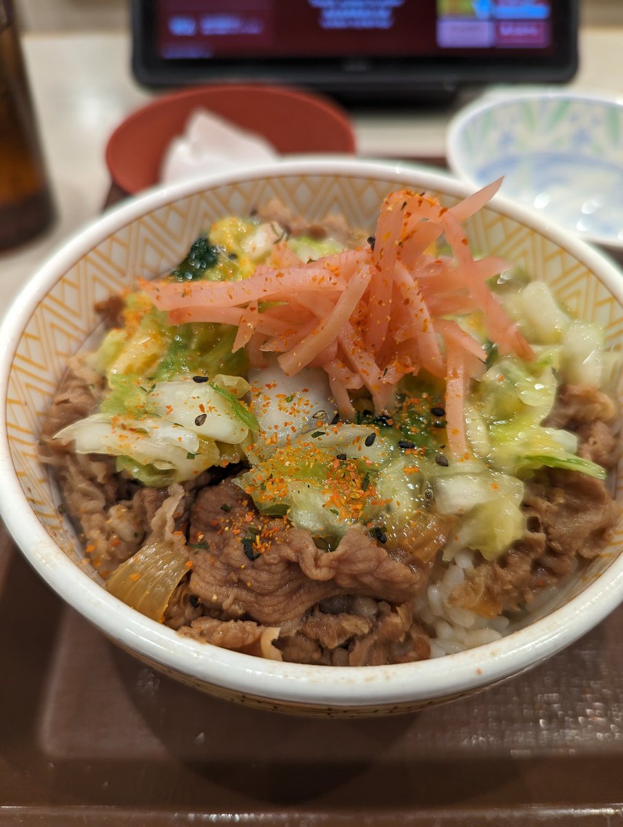 esbeck1224's tweet photo. 遅い昼飯
#昼飯　#すき家 https://t.co/NgsnBhsH79