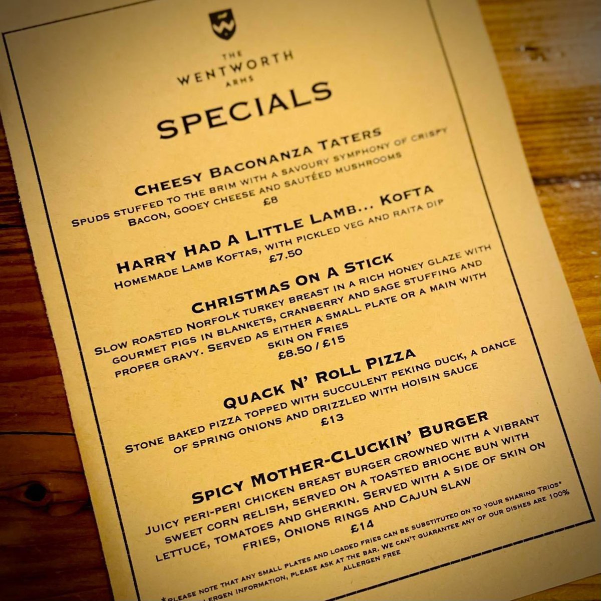 🐪 𝗛𝗔𝗣𝗣𝗬 𝗛𝗨𝗠𝗣 𝗗𝗔𝗬 🐪 

It’s 𝗪𝗘𝗗𝗡𝗘𝗦𝗗𝗔𝗬 again folks 😃 so it’s 𝟮𝟬% 𝗢𝗙𝗙 𝗔𝗟𝗟 𝗙𝗢𝗢𝗗 &amp; 𝗗𝗥𝗜𝗡𝗞 when you dine with us 🍔🍕🍻🍷

And here’s this week’s awesome 𝗪𝗘𝗘𝗞𝗟𝗬 𝗦𝗣𝗘𝗖𝗜𝗔𝗟𝗦, available until Sunday… 😋

We’re open from 4pm!