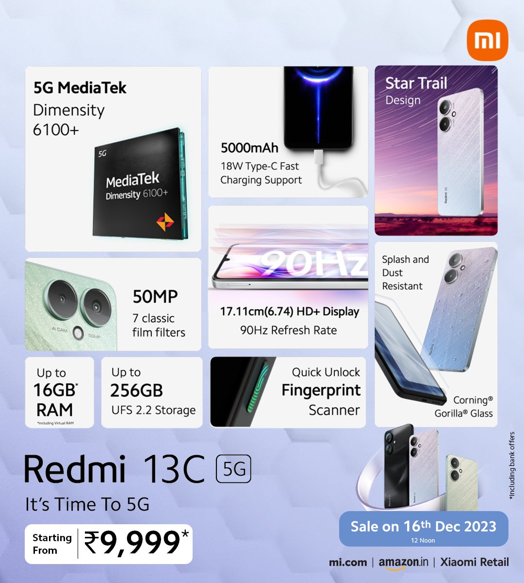 Atulbazaar's tweet image. Redmi 13C 4G &amp;amp; Redmi 13C 5G Launched Today with aggressive Pricing 🙌 #Redmi13C #Redmi13C5G @RedmiIndia