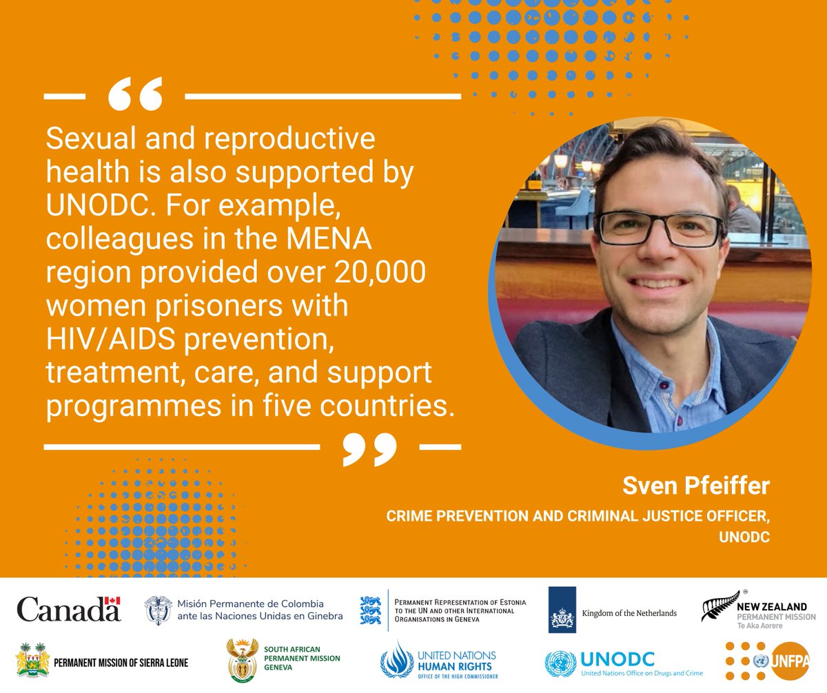 Speaking at the @UNFPA_Geneva webinar series, Sven Pfeiffer from @UNODC_Justice emphasised @UNODC’s commitment to supporting women and girls in detention facilities in the Middle East and North Africa. #16DaysOfActivism @Atayeshe