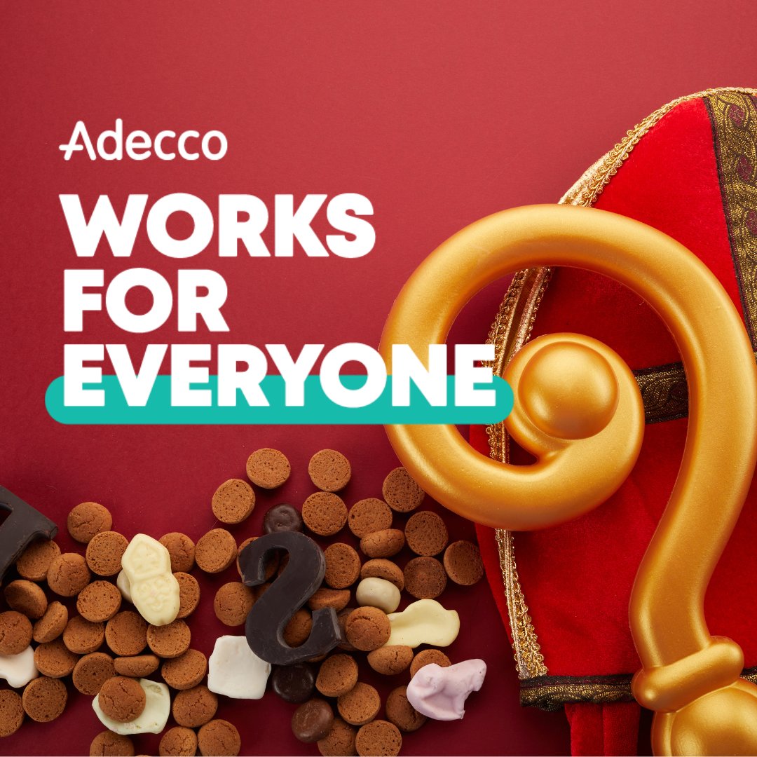 Whether you've been playfully mischievous or impeccably angelic, Adecco sees past it all because Adecco Works for Everyone! 🎅✨

#Sinterklaas #saintnicolas