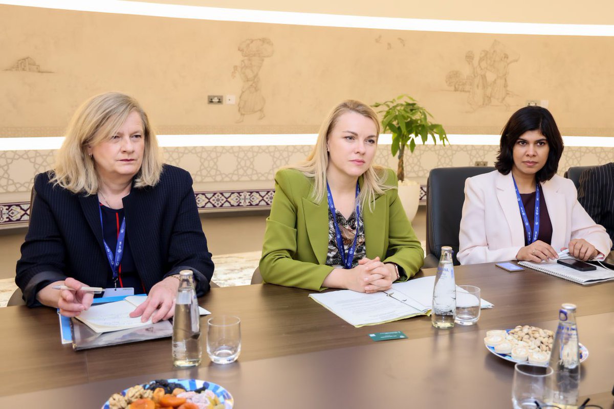 #UNClimateAction #Uzbekistan #COP28

Had a meeting with #UNECE Executive Secretary at 'Uzbekistan' pavilion in Dubai. Goal: recycle 60% of household waste, reduce methane emissions, and close 167 landfills by 2028.

Read more: bit.ly/3RuKfSE