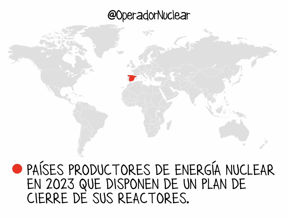 OperadorNuclear's tweet image. Cierres nucleares previstos en el mundo. #ApuntesOperador