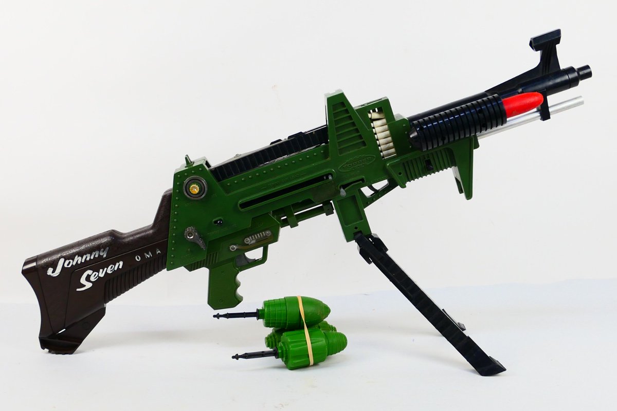 brittoyauctions's tweet photo. We are always amazed at the prices we achieve for our lots. Check out this Triang unboxed Johnny Seven One Man Army toy gun which fetched an incredible £220 at our recent auction…
#collectibles #triang #HaltonHour https://t.co/vMVWptv63S
