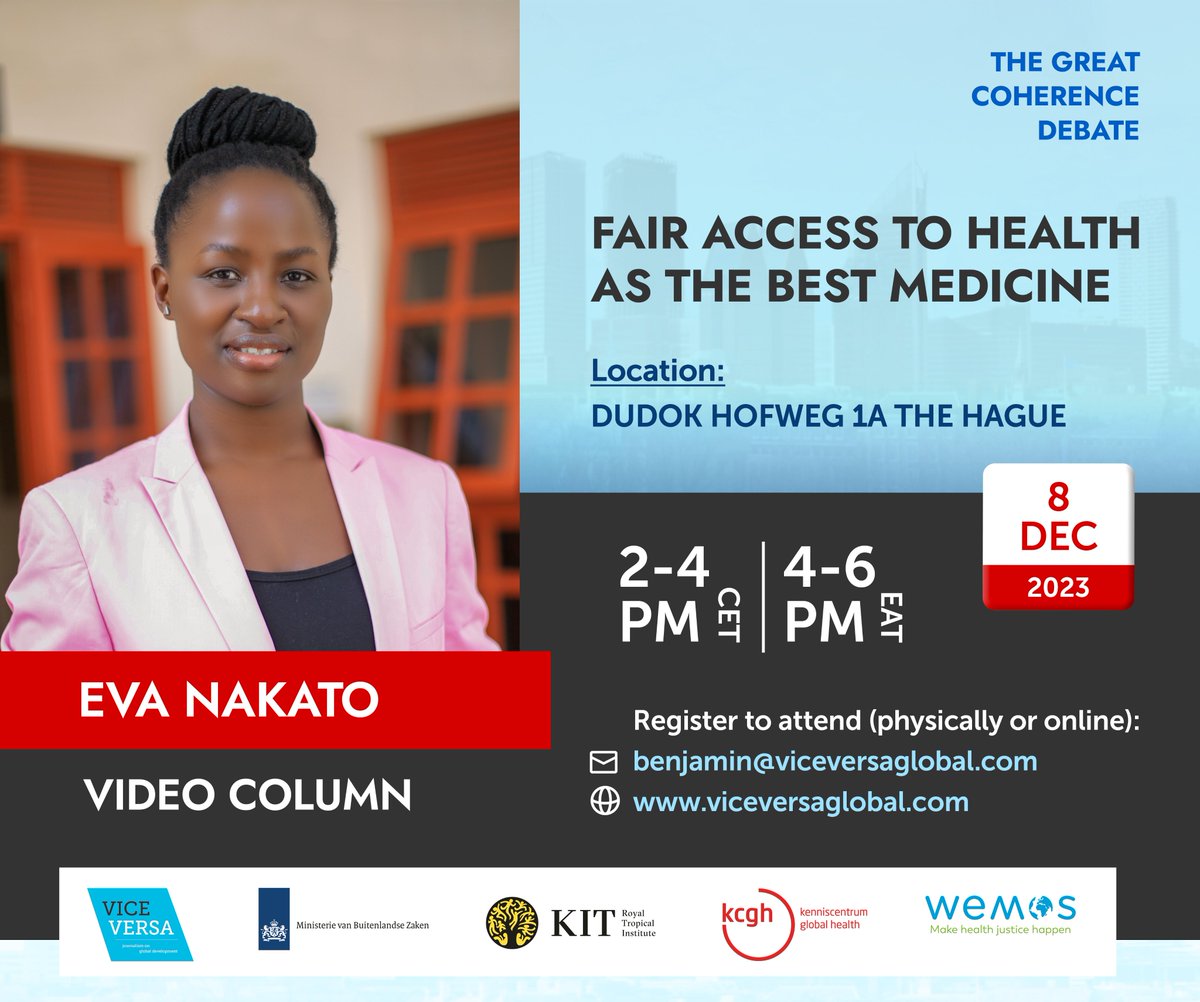 ViceVersaNL's tweet photo. Our own Eva Nakato, coordinator of Vice Versa Global in Uganda, has recorded a wonderful video column. Having been born with HIV herself, Eva knows better than anyone the importance of access to medicine. And that was tight during lockdown in Uganda. https://t.co/OF5Ouxfnai https://t.co/UpFCJF1Kaa
