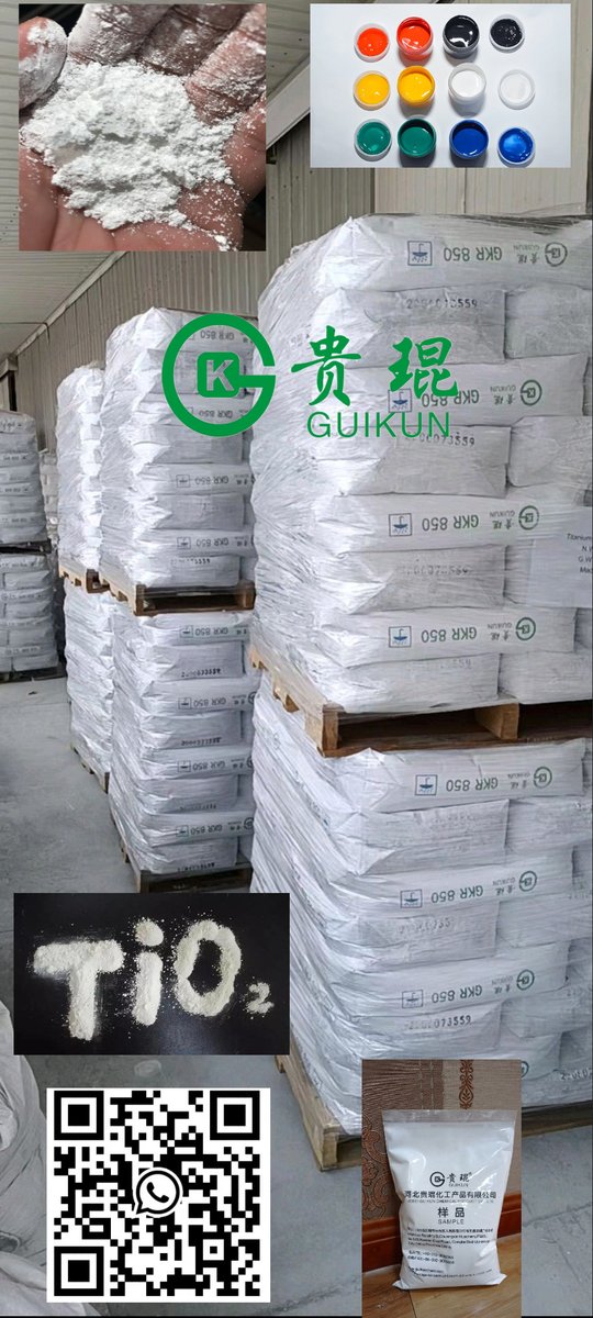 #titaniumdioxide #Zr #Al
#GKR850 #tio2 #paints #coating #colorpigment #manufacturer #export #import #exw #fob #cif #trader
Lily 📱 WhatsApp: +8616682092157
💌 guikun06@guikunchem.com