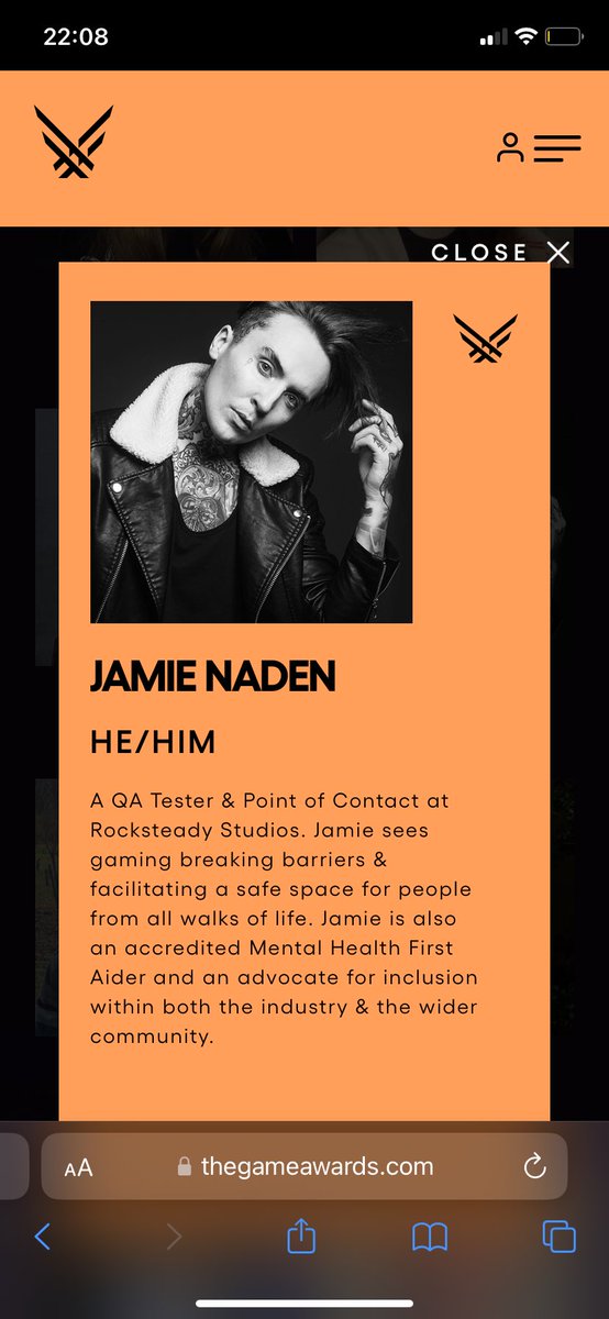 So proud of our boy Jamie today! Nominated in the VGA future class! You deserve this for all the passion, care and commitment you show every day both in your work and with others in the team! Hope you enjoy the awards!