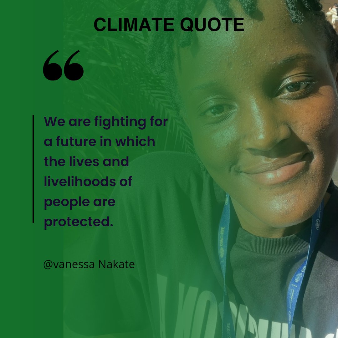 climatequote's tweet photo. "We are fighting for a future in which the lives and livelihoods of people are protected"
@vanessa_vash https://t.co/3Ge3rLUiE9