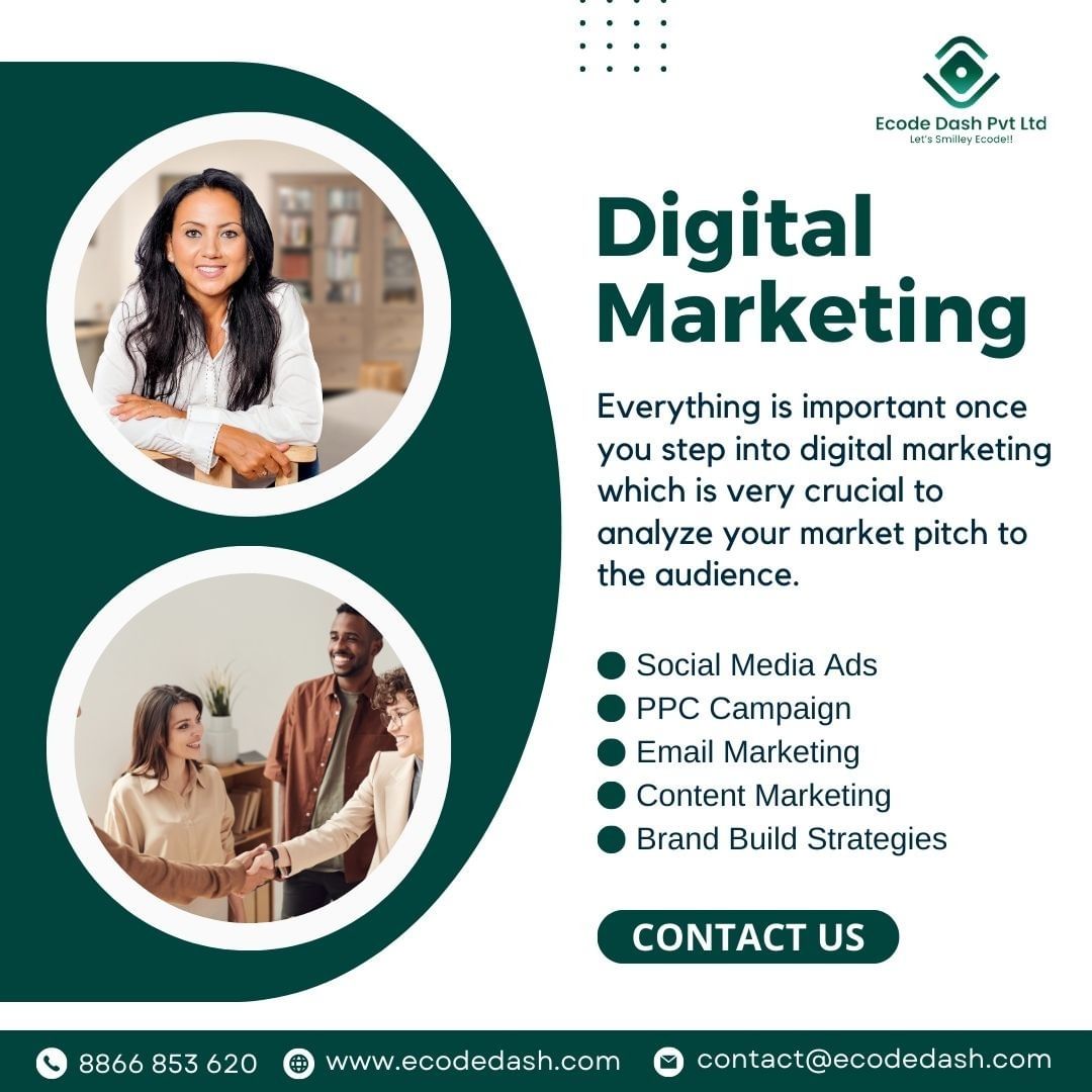 ecodedash's tweet photo. DIGITAL MARKETING
- Content Marketing
- Social Media Ads
- PPC Campaign
- Email Marketing
#ecodedash
Visit: https://t.co/uM46bVvFd0
#digitalmarketing #marketing #socialmediamarketing #contentmarketing #socialmediaAds #Ads #webdevelopment #ppc #ppcAds #email #emailmarketing https://t.co/eQwdsFkfgK