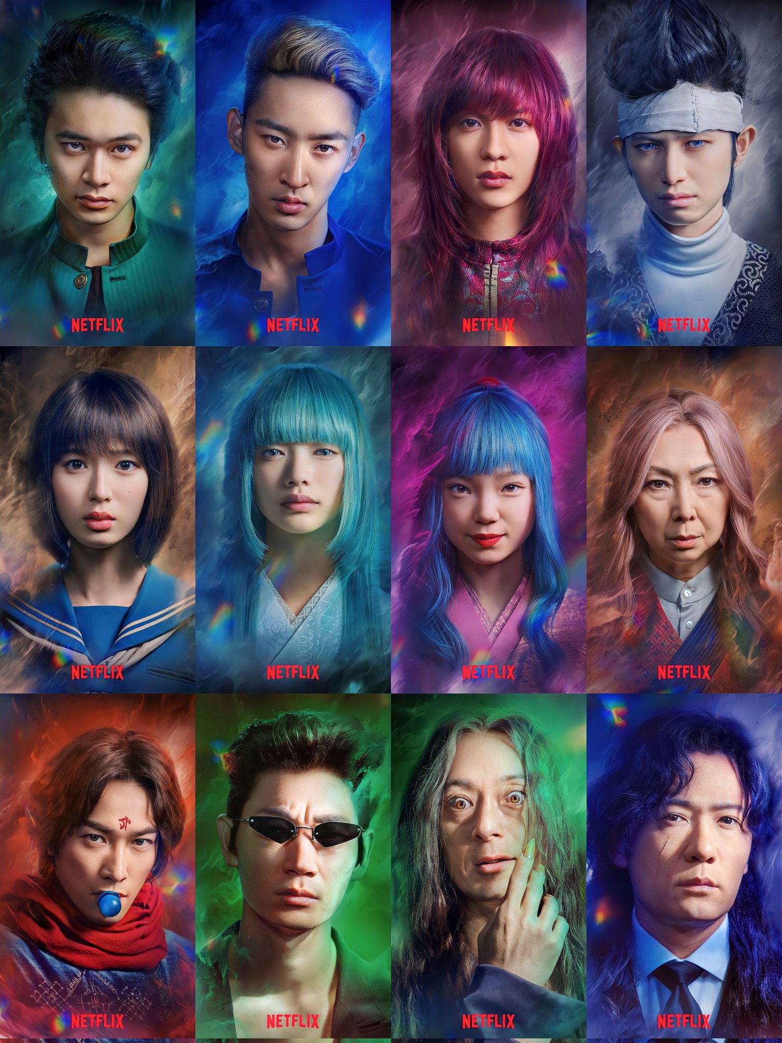 Netflix releases character posters for Yu Yu Hakusho live action