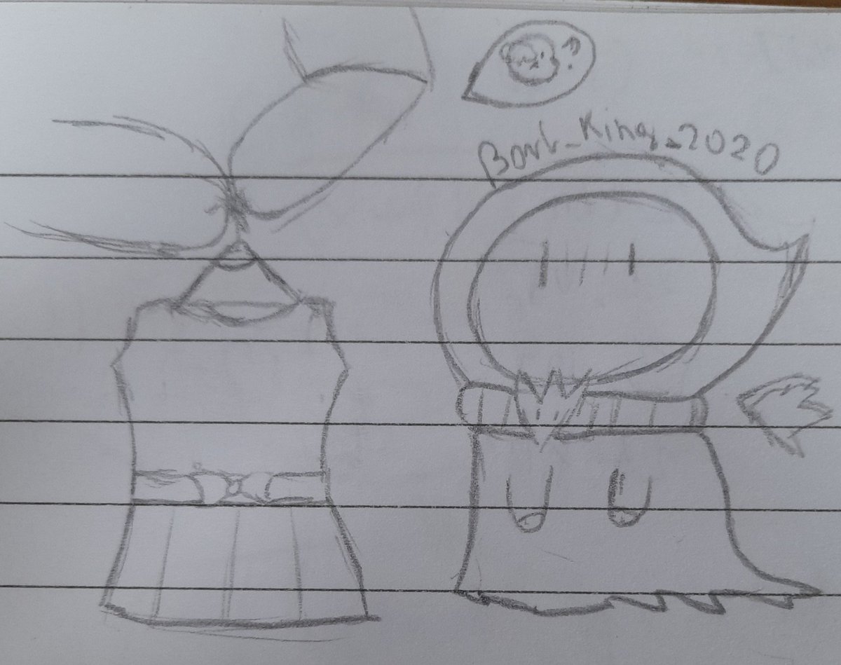 Borb_King_2020's tweet photo. #chibisans #afterdeath #reapersans #genosans #genocidesans Tiny boi is terrified https://t.co/dXhGO7cFLW