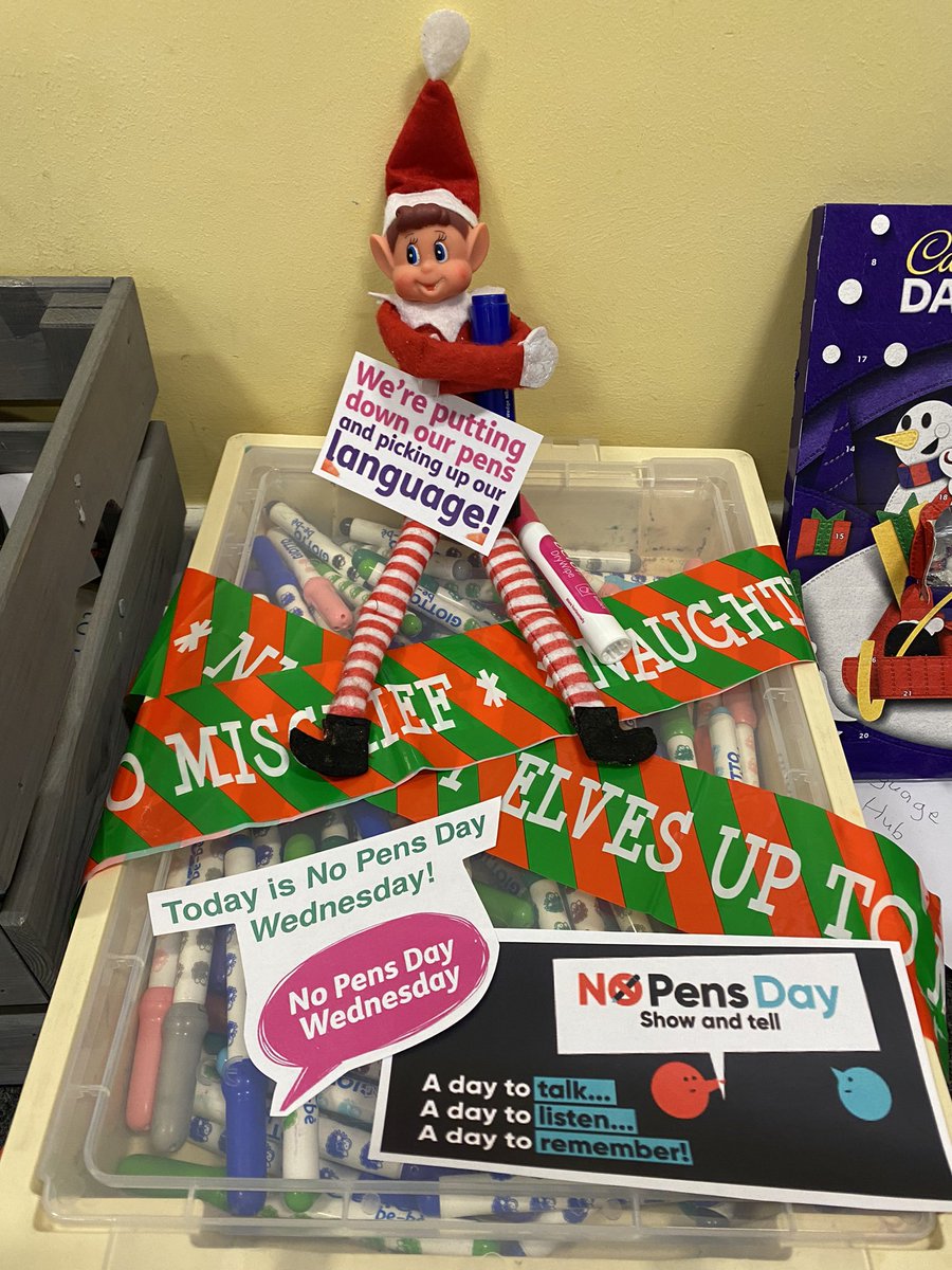 NCPS_LangHub's tweet image. Today we are putting down our pens and picking up our language for No Pens Day! #NoPensDay
