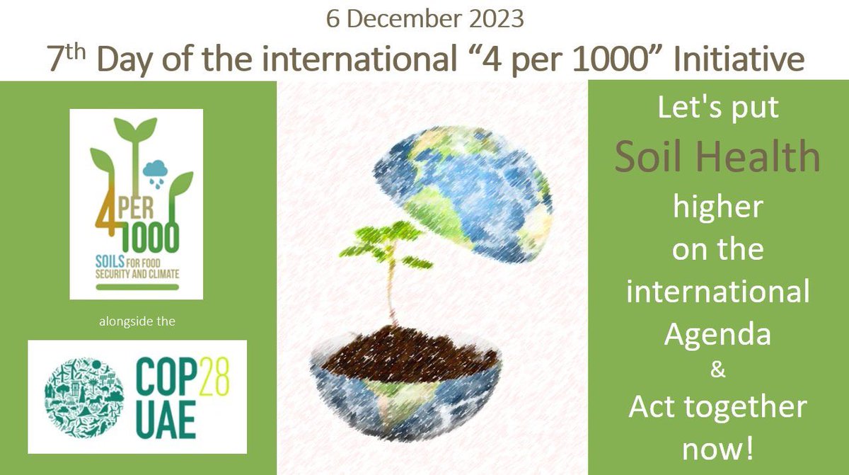 Key for #ClimateAction are the 1bn+ smallholders deploying regenerative agriculture for #SoilHealth and sustainable #FoodSystems. Listen to smallholders &amp; #IndigenousPeoples at #COP28!