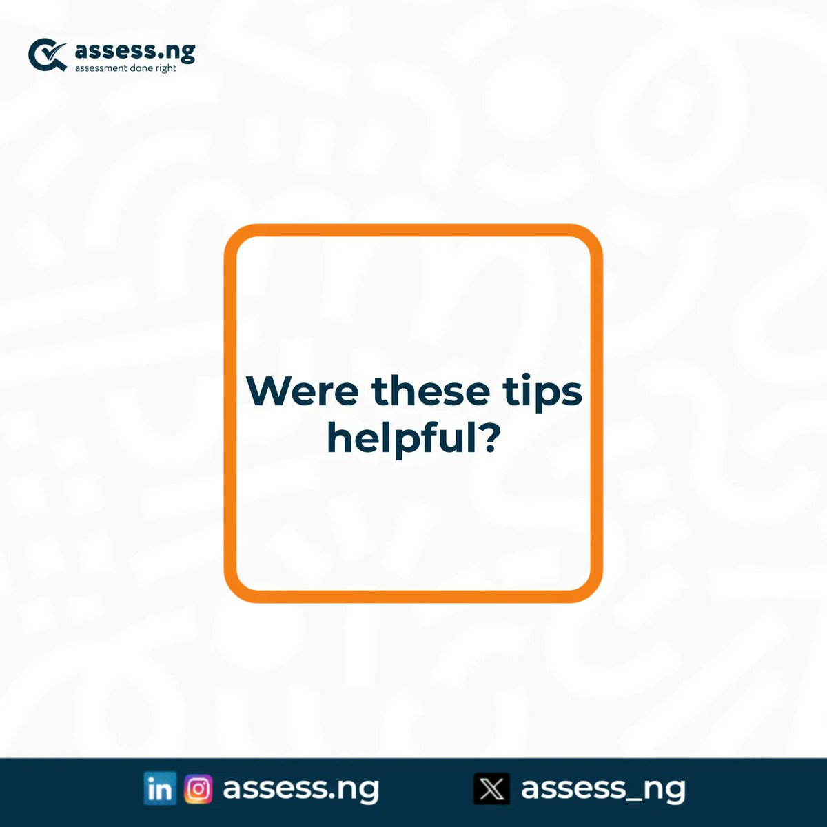 assess_ng's tweet photo. These are few things you can do to make sure you're productive while working from home. 
.
. 
. 
. 
. 
#assessment #training #education #iso #business #recruitment #learning #coaching #knowledge #certification #assessmentwriting #newnormal #digitalart #psychology https://t.co/dRKDqlNtgq
