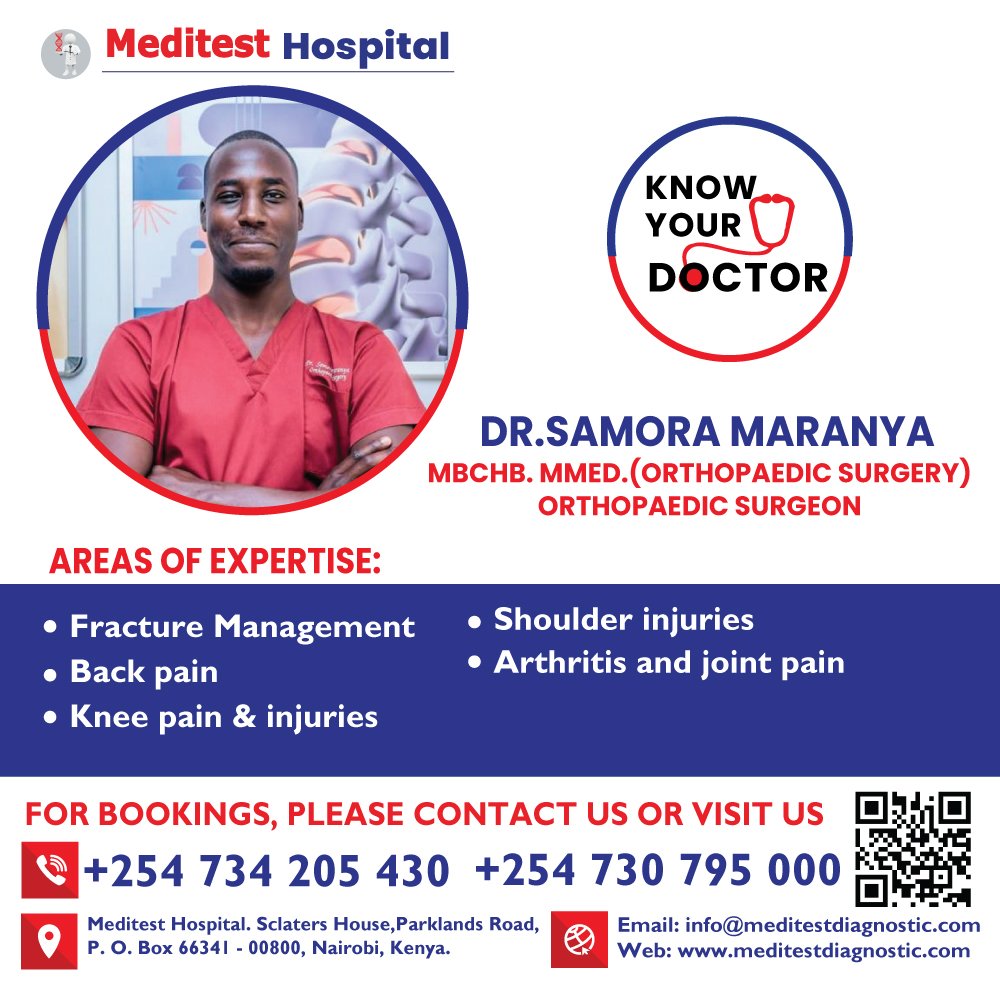 Meditest_Hsp's tweet photo. Are you Ready to take the first step toward improved orthopedic health?
WhatsApp: +254 786 434 046 /+254 734 205 430 https://t.co/qPppmwaG1X
Visit us every Tuesday from 10am to 1pm
#moseskuria #amerix #andrewkibe #ecitizen #kiptum #somalis #safaricom #kisii #controllerofbudget https://t.co/TPLru8SffB
