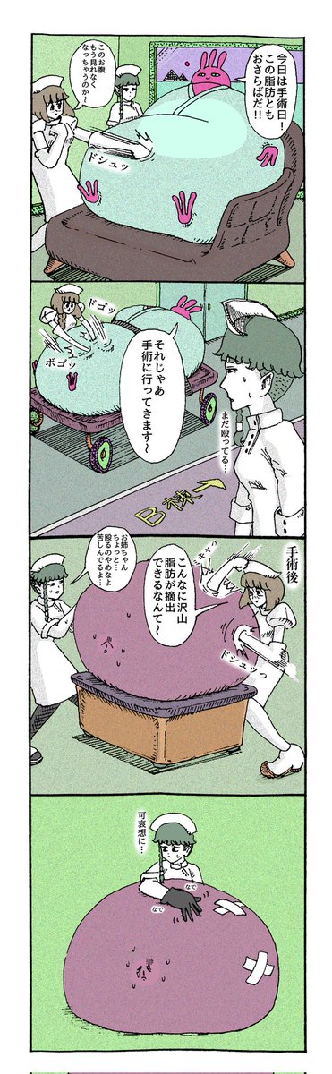 ナースと脂肪の漫画 