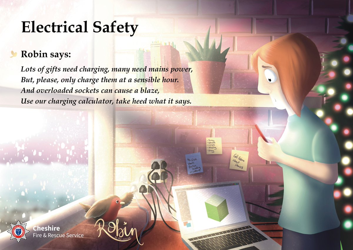 Wise words from Robin about electrical safety 👇 

#RescueRobin ➡️ orlo.uk/BtjAZ