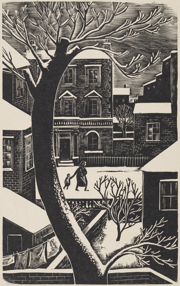 'London Snow', Warwick Square (1955) by Iain Macnab (Scottish National Gallery of Modern Art)