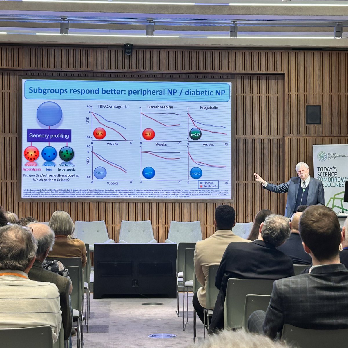 Last night we had the pleasure of attending the @BritPharmSoc annual general meeting with a fantastic presentation from prof Ralf Baron @kingsmedicine