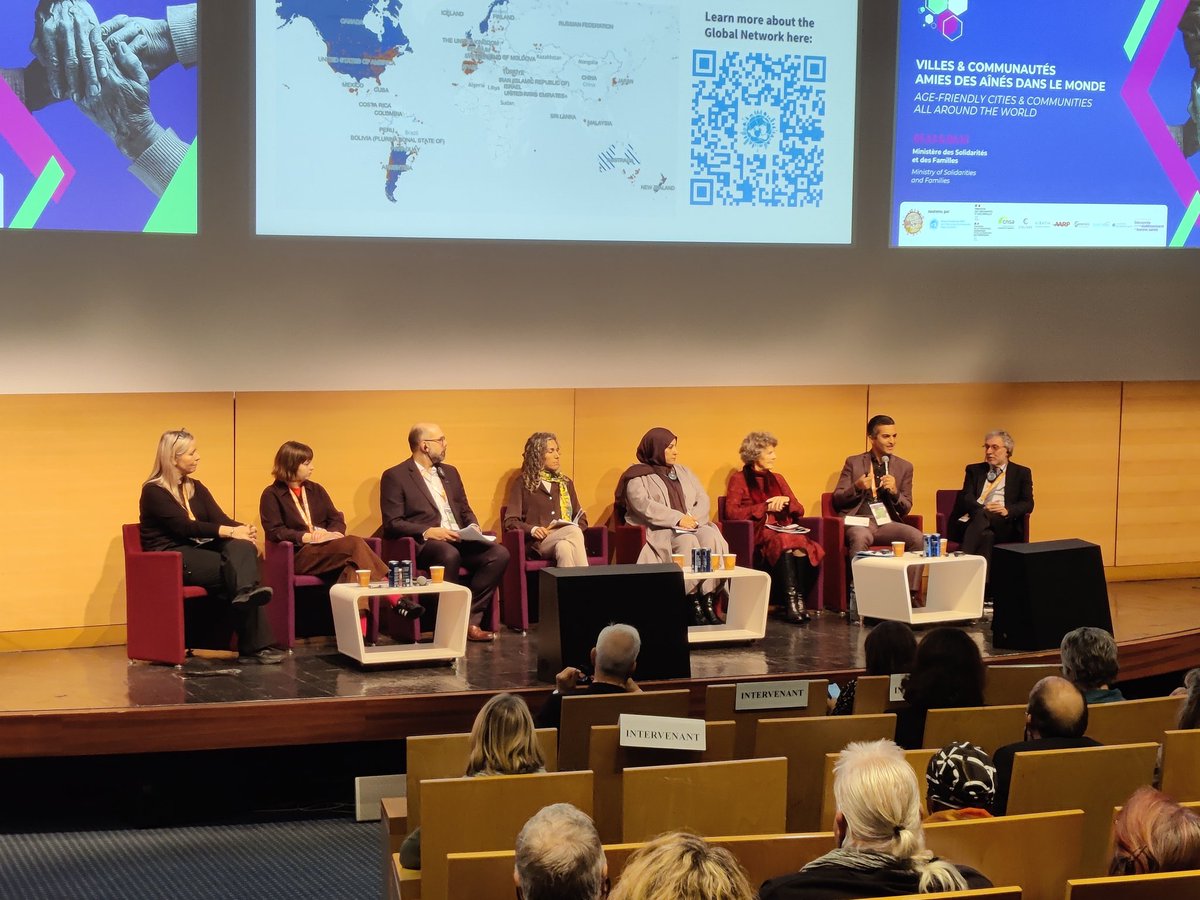 [🎉 Colloque international du RFVAA] En direct du colloque international, ne manquez pas la TABLE-RONDE : 'Déclinaisons internationales du programme Villes Amies des Aînés - Stratégie, développement et appropriation dans différentes régions du monde'. ▶️ Animé par :