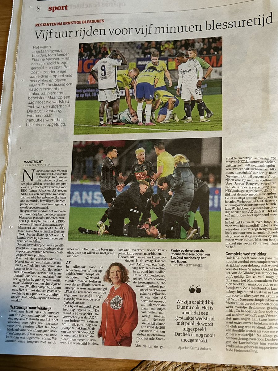 MrPerfecktion's tweet photo. @sellie72 is vanaf vandaag ook wereldberoemd in Limburg! Leuk stuk in de krant. #Passie #EchteFans @AFCAjax https://t.co/QvP2vbv5wE
