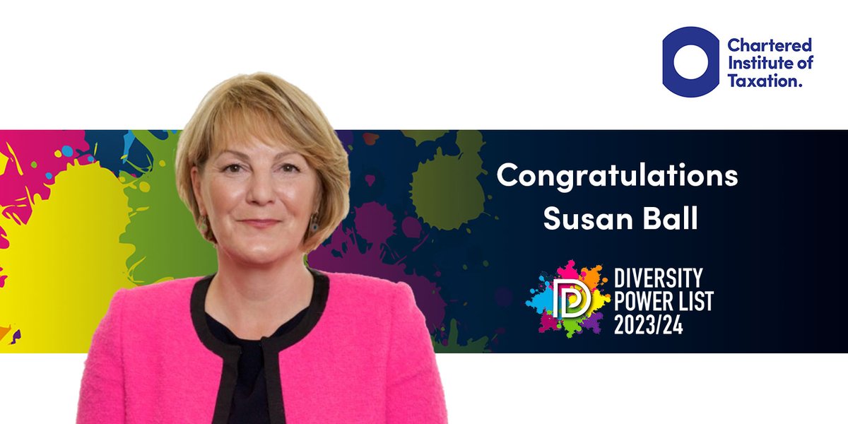 Delighted to announce Susan Ball <a href="/Smball1/">Susan Ball</a>, Immediate Past President, CIOT #RSM made the #DiversityPowerList, recognised as a leader and champion of equality, diversity and inclusion. Congrats and thank you from <a href="/HelenWhiteman/">Helen Whiteman</a> #CIOT and the tax profession diversitypowerlist.com/2023honourslis…