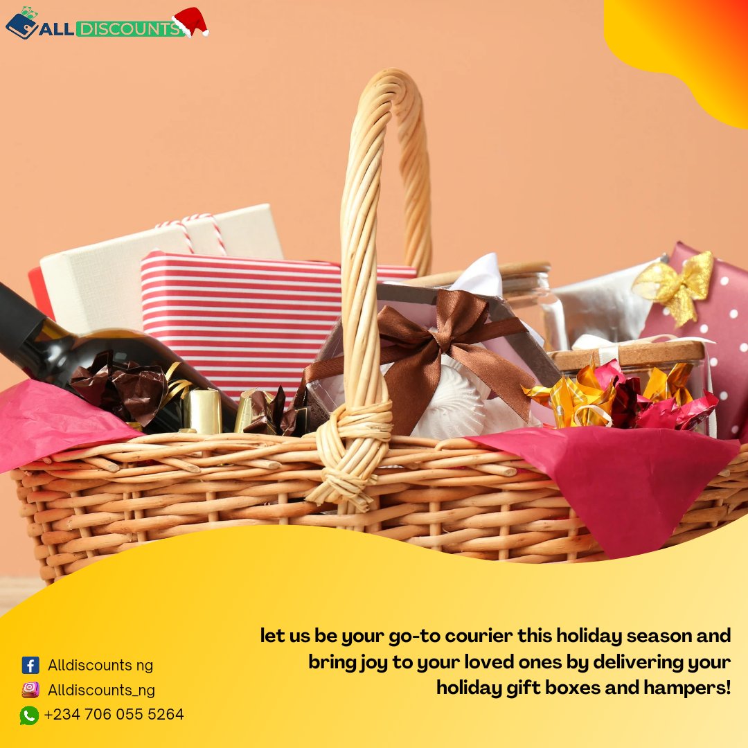 AlldiscountsN's tweet photo. The holiday season can be overwhelming, but we're here to make it easier for you. Let us handle all your delivery needs, whether it's sending packages to your customers or delivering gifts to your loved ones. We've got you covered! Just send us a DM. #deliveryservicesinlagos https://t.co/wu7kt1r5Qm