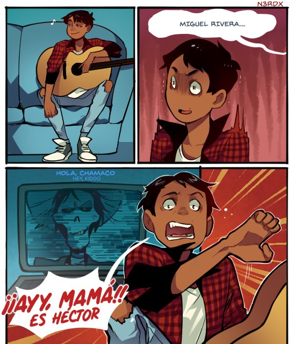Just Miguel (coco) singing 100 años to Hiro (bh6) totally straight right (? 🤓 1/2 #fanart