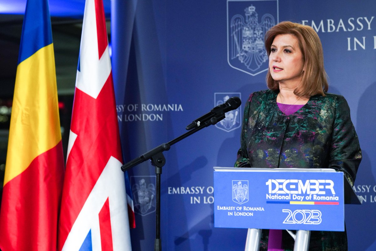 laurapopescumfa's tweet photo. Honoured to host the reception celebrating the National Day of Romania in London,gathering so many friends&amp;partners,incl UK officials,diplomats&amp;members of the Romanian community.Special thanks to Minister of State @Nus_Ghani for the kind words&amp;all the support in enhancing🇷🇴🇬🇧ties https://t.co/PzPme2ovZH