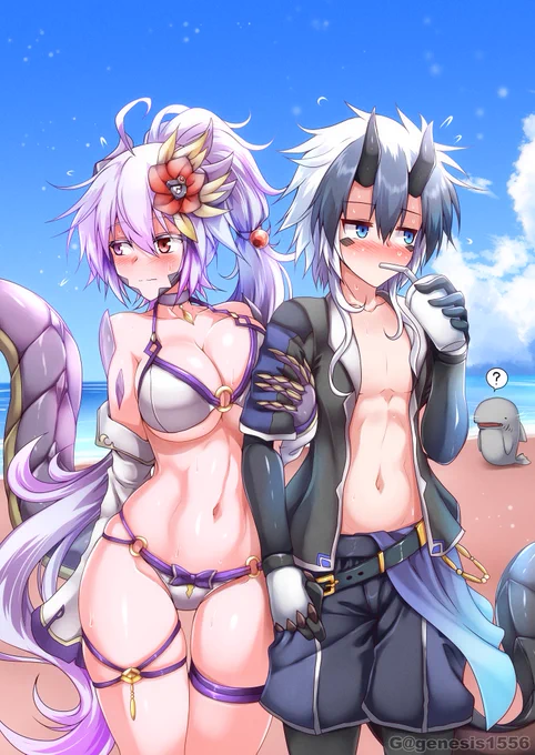 #くそ寒いので水着絵を貼る