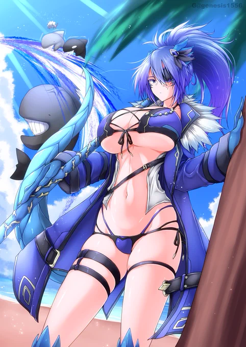 #くそ寒いので水着絵を貼る