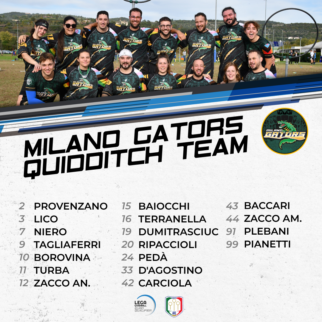 ItaliaQuidditch's tweet photo. L'emozione è alle stelle! Ecco le squadre che si sfideranno al prossimo Euroqualifier a Siena. 
Chi riuscirà a guadagnarsi il biglietto per la prossima EQC? 💫🇮🇹

📅 9 e 10 dicembre
📍Campo sportivo Uopini (Siena)
#italiaquidditch #quidditch #RoadToEQC #euroqualifier https://t.co/oeRxk5TAIH