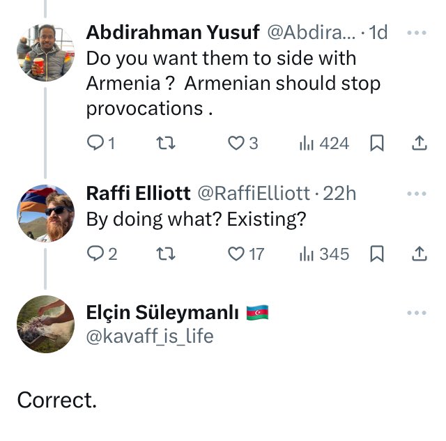 nmatini's tweet photo. Azerbaijani sniper killed an Armenian soldier, a father of 3yo girl, 3 km inside Armenia. 

This summarizes the social media discussions between the sides. https://t.co/Z5eODqQ6WV