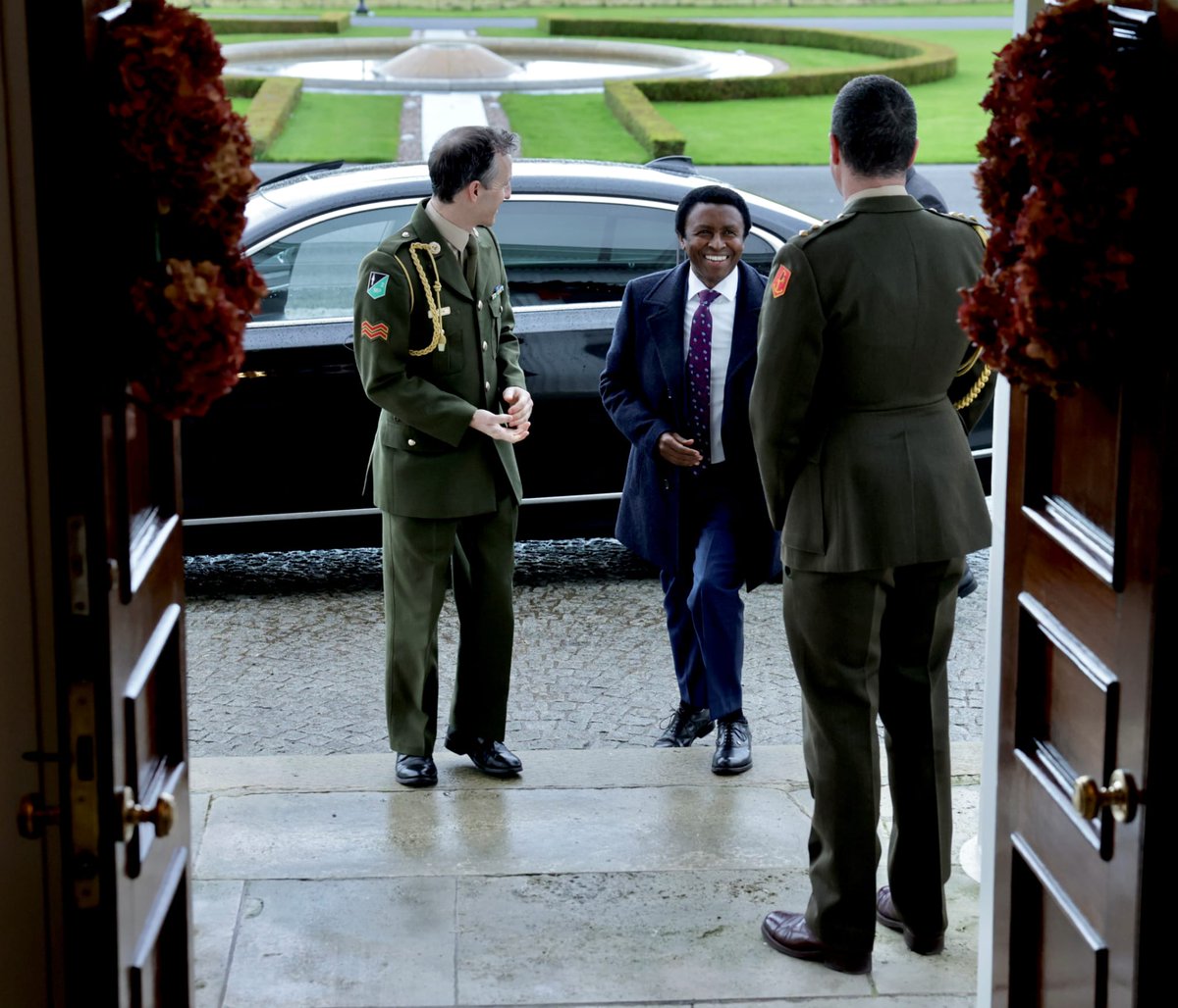 KenyaDublin's tweet photo. It was a busy season as Amb. 
@MubeaMichael  bids goodbye to friends and fellow Kenyans as he concludes his tour of duty in Ireland. It included a  courtesy visit to His Excellency President Mr. Michael D. Higgins, a great friend of Kenya. Asanteni sana. I wish you all the best https://t.co/YHNhcCnn4A