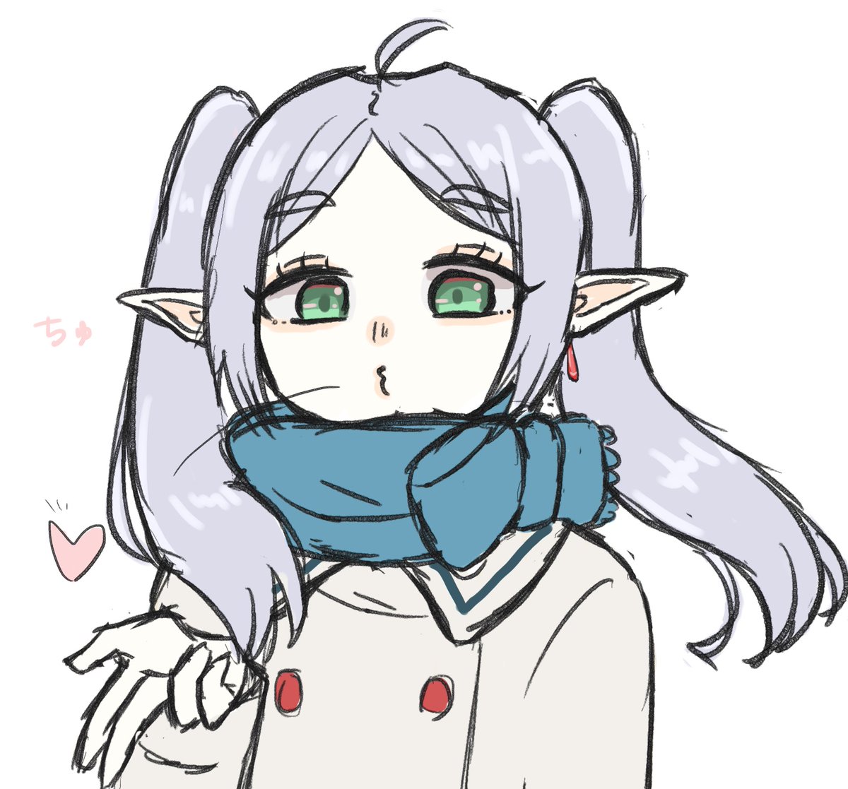 投げキッス
#葬送のフリーレン #葬送のフリーレンFA 
#イラスト #illustration