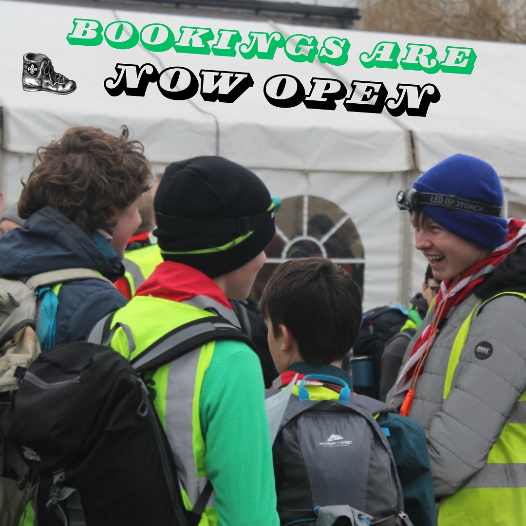 🥾Kick start 2024 by getting your hiking boots on, assemble a team and have fun! The bookings for the Cotswold Marathon 2024 are now OPEN! This event is open to all in @scouts + our friends at @GirlguidingGlos. Just hop on over to the website cotswoldmarathon.org.uk