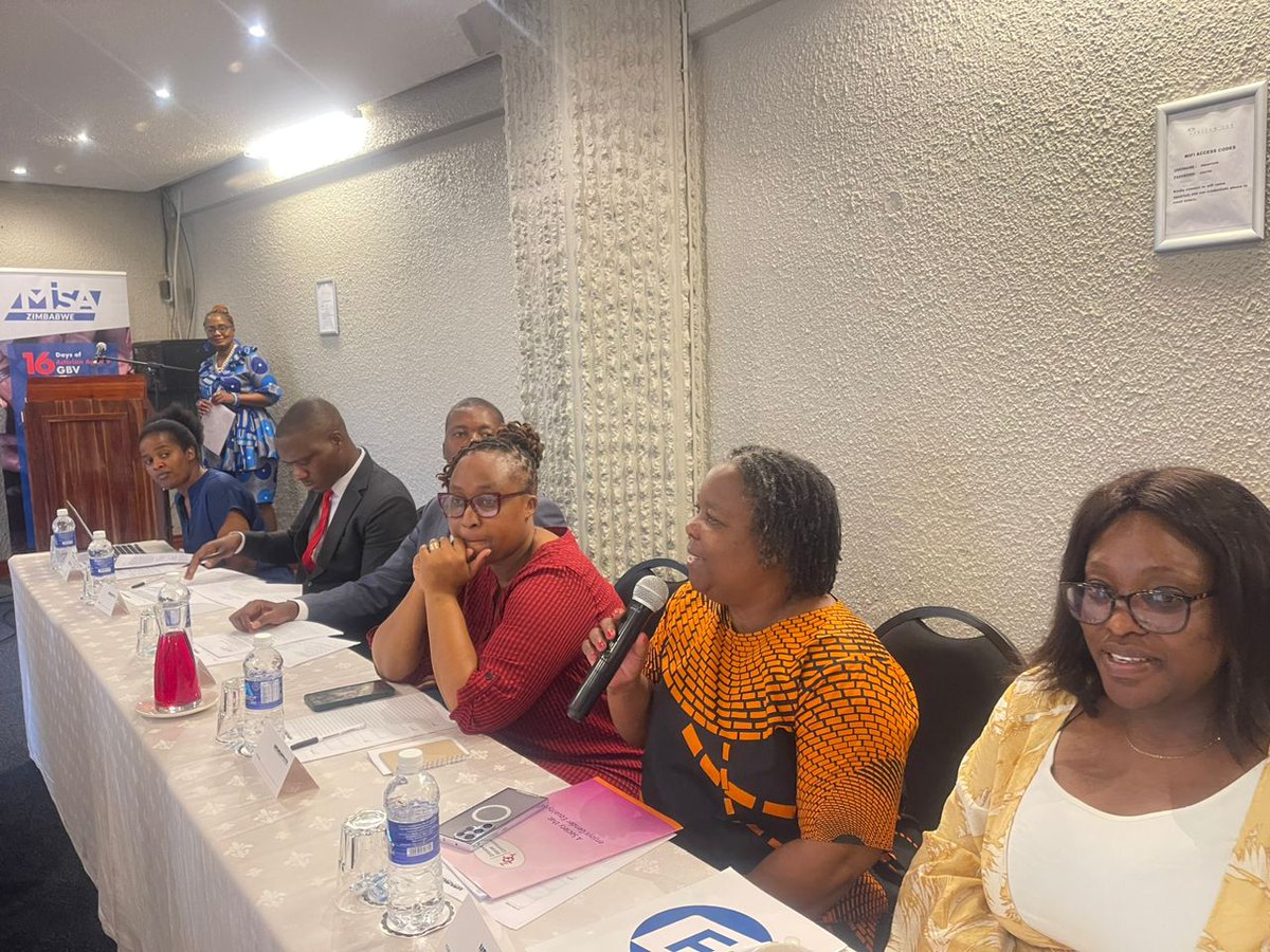 misazimbabwe's tweet photo. Happening Today: Commemorations of the 16 days for activism against Gender- Based Violence. Under the theme "Shining the Spotlight on Resolution 522." 

#16DaysOfActivism 
#OnlineGBV https://t.co/dVHNGFRMNb