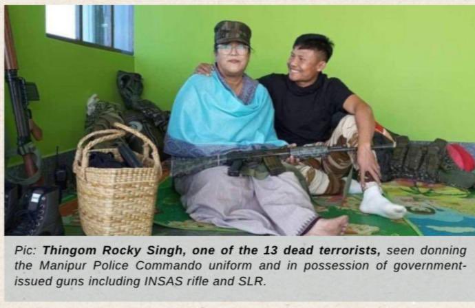 CRUCIAL EVIDENCE EMERGE IMPLICATING BIREN GOVERNMENT AND POLICE COMMANDOS FOLLOWING MASS KILLINGS OF MEITEI TERRORISTS

Following the firefight between two unidentified armed groups at Leithau village, Tengnoupal District, which led to the death of 13 Meitei terrorists, the